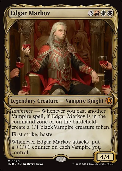 Edgar Markov (Kindred) // Commander (Edgar Markov) deck list mtg