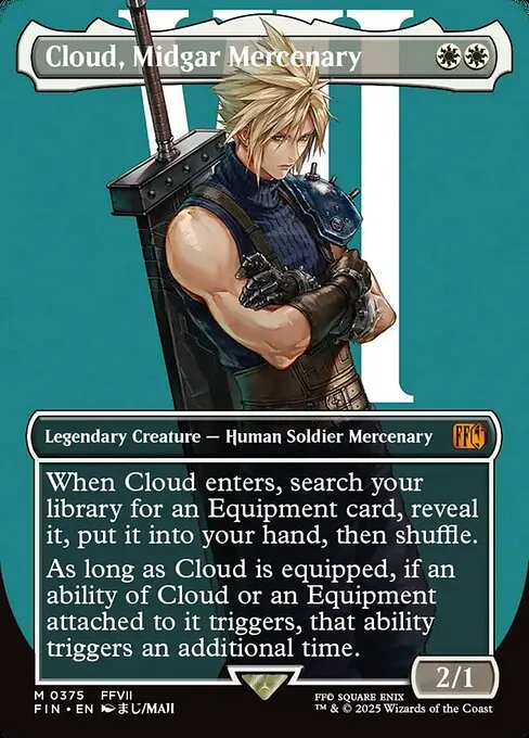 lightning army of one mtg commander deck Lightning, Army of One [545] [Borderless] [Character] [FINAL FANTASY]  [Surge Foil] – Face to Face Games main image 0