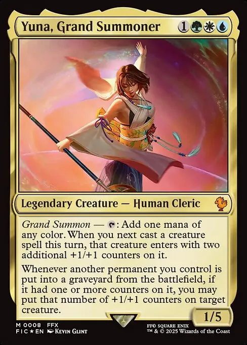 【安心発送】 yuna mtg list deck Summoner) Grand (Yuna, Commander // ff マジック：ザ・ギャザリング