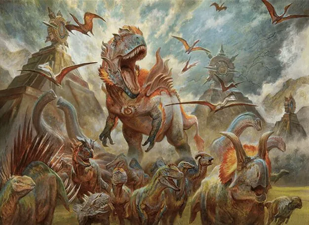 mtg gishath commander deck Gishath Brings All the Dinosaurs to the Field