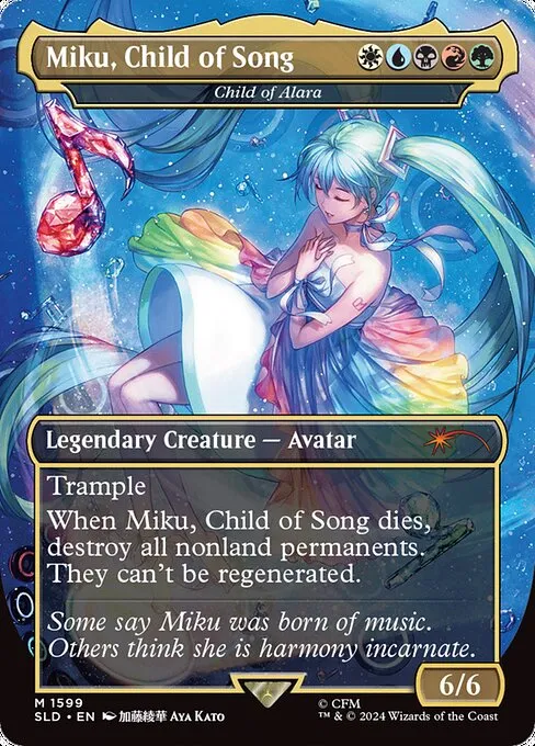 歌の申し子、ミク/Miku, Child of Song Signed F J 歌の申し子、ミク/Miku, Child of Song Signed F J Child of