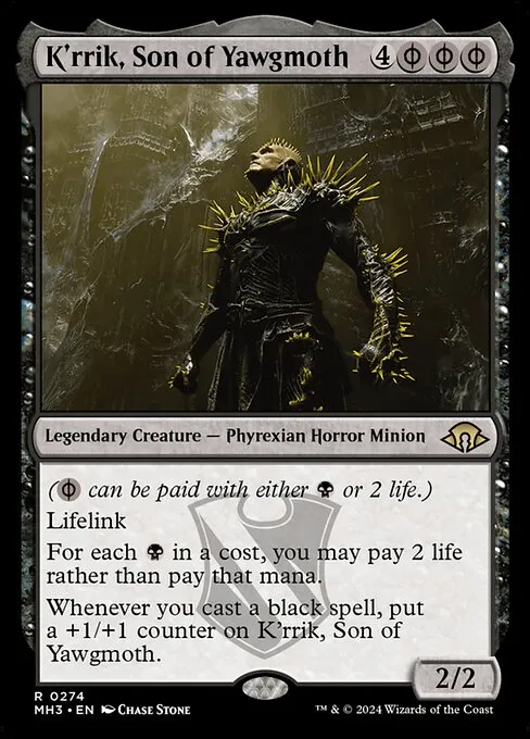 Mono Black - Commander (K'rrik, Son Of Yawgmoth)