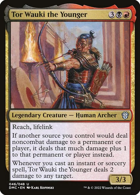 mtg commander burn deck MTG Commander Deck EDH Deck Torbran, Thane of Red Fell 100 Magic Cards  Custom Deck Burn Damage deck! main image 1