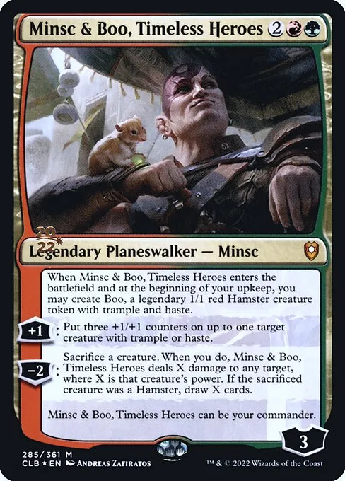 minsc and boo mtg card Sacrifice a creature Minsc and Boo // Commander