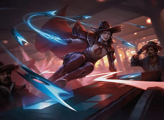 stella lee wild card mtg Magic the Gathering Playmat Stella Lee, Wild Card Playmat – TCGPLaiMATS main image 0