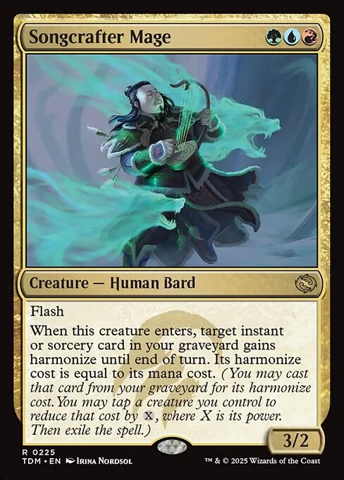 mtg music cards Amazon.com: Magic: The Gathering - Song-Mad Treachery // Song-Mad Ruins -  Foil