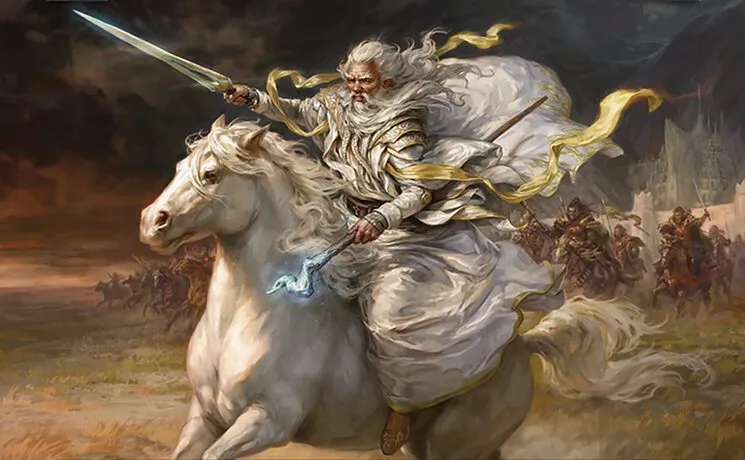 gandalf the white mtg commander deck LotR DOUBLE TRIGGERS Magic Custom Tales of Middle Gandalf the White LotR DOUBLE