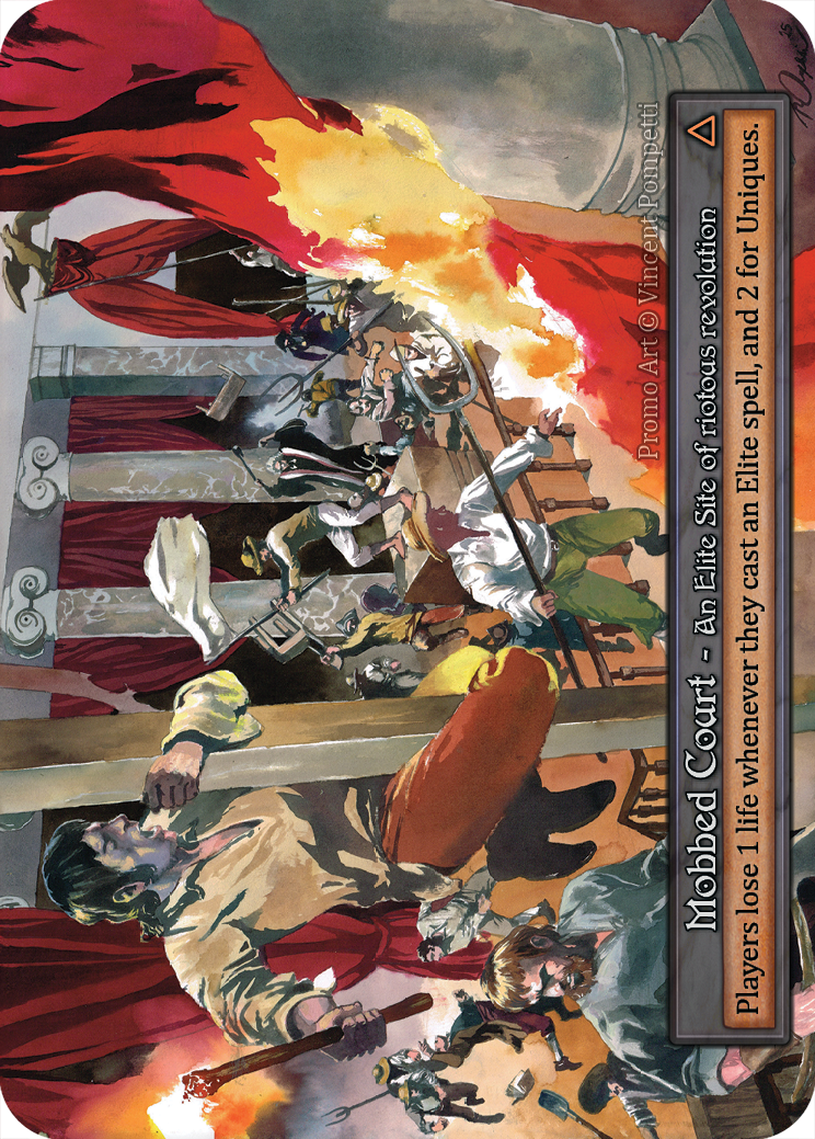 Mobbed Court — illustrated by Vincent Pompetti