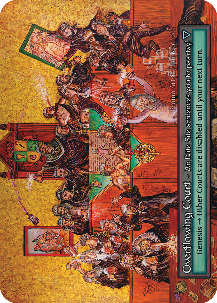 Overflowing Court — illustrated by Juan Machuca