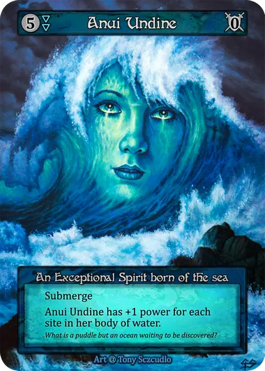 Anui Undine — An Exceptional Spirit born of the sea — illustrated by Tony Szczudlo