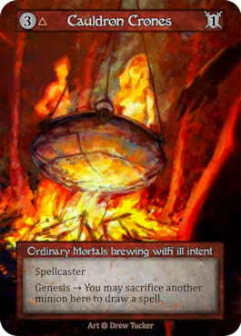 Cauldron Crones — illustrated by Drew Tucker