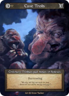 Cave Trolls — illustrated by Drew Tucker
