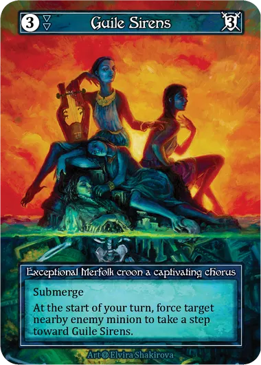 Guile Sirens — Exceptional Merfolk croon a captivating chorus — illustrated by Elvira Shakirova