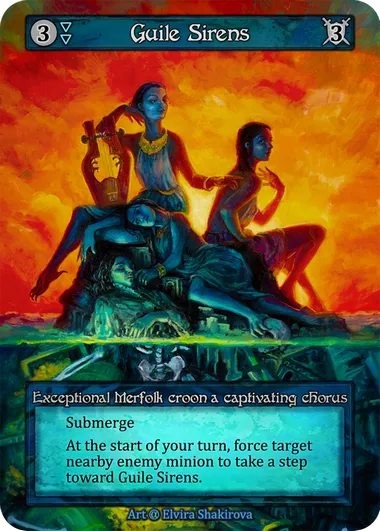 Guile Sirens — Exceptional Merfolk croon a captivating chorus — illustrated by Elvira Shakirova