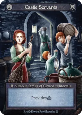Castle Servants — illustrated by Elwira Pawlikowska