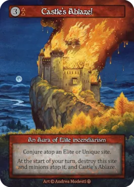 Castle's Ablaze! — illustrated by Andrea Modesti