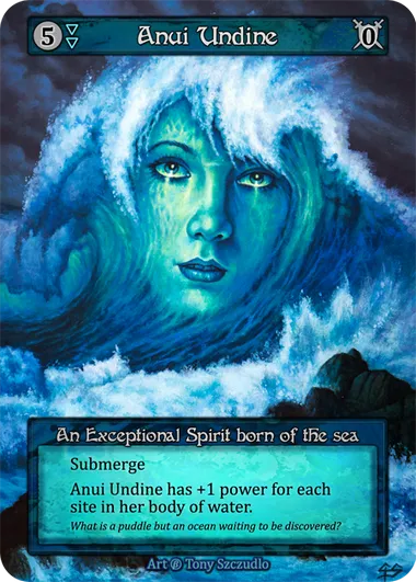 Anui Undine — An Exceptional Spirit born of the sea — illustrated by Tony Szczudlo