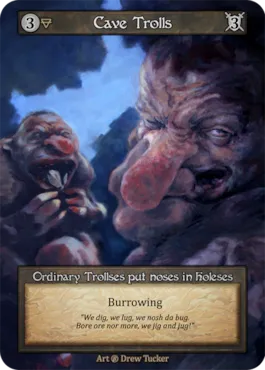 Cave Trolls — illustrated by Drew Tucker