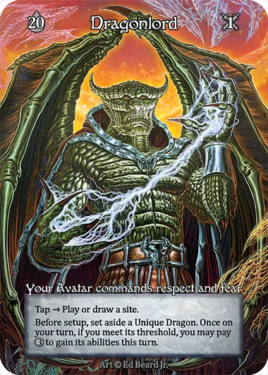 Dragonlord — Your Avatar commands respect and fear — illustrated by Ed Beard Jr.