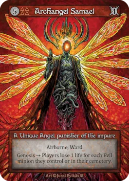 Archangel Samael — illustrated by Jussi Pylkäs