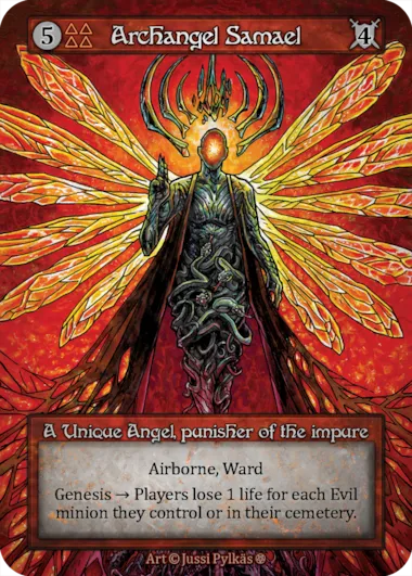 Archangel Samael — A Unique Angel, punisher of the impure — illustrated by Jussi Pylkäs