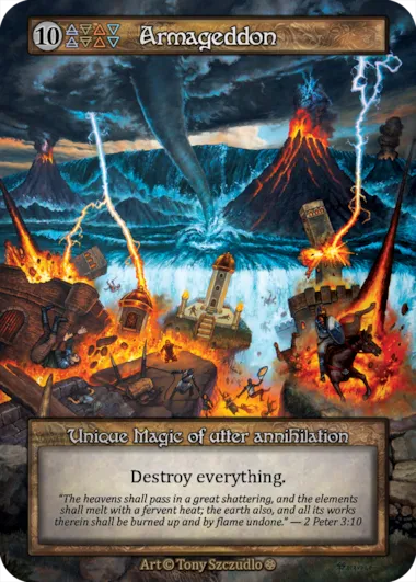 Armageddon — Unique Magic of utter annihilation — illustrated by Tony Szczudlo