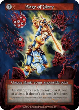 Blaze of Glory — illustrated by Elwira Pawlikowska