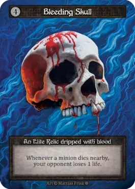 Bleeding Skull — illustrated by Mattias Frisk