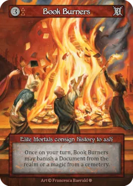 Book Burners — illustrated by Francesca Baerald