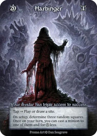 Harbinger — Your Avatar has triple access to success — illustrated by Dan Seagrave