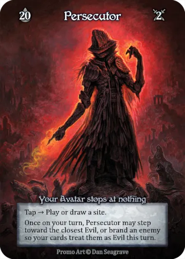 Persecutor — Your Avatar stops at nothing — illustrated by Dan Seagrave