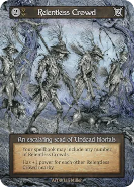 Relentless Crowd — illustrated by Ian Miller